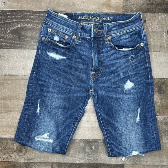 American Eagle Distressed Slim Jean size 28 x 30 - Picture 2 of 10